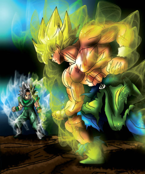 Super Saiyan 5 Goku, goku, dragonball af, dbz, dragonballz, tail, white  hair, HD wallpaper